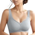 thumbnail image 1 of B91xZ Minimizer Bras for Women Racerback High Impact Sports Bra,Gray XL, 1 of 5
