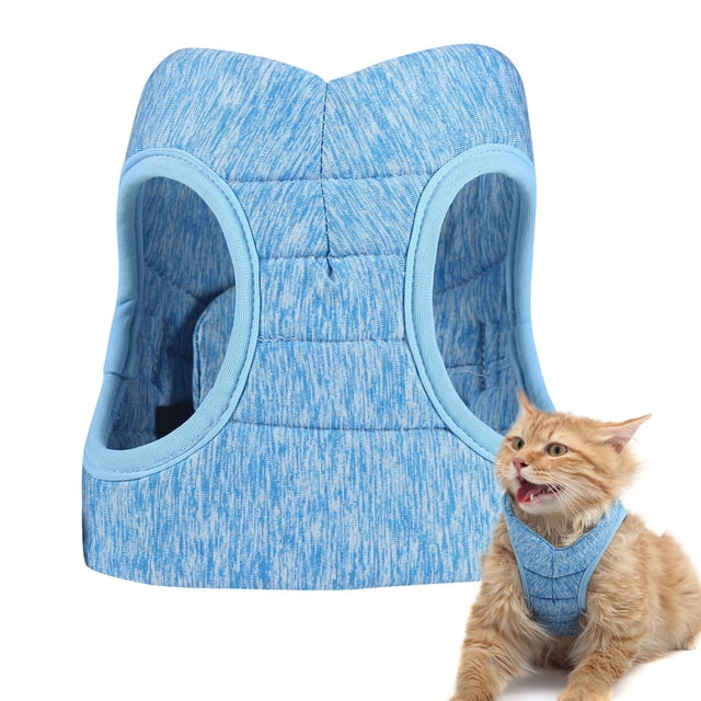 Cat Harness Leash Escape-proof Lightweight Breathable Adjustable Soft Dog Pet Vest