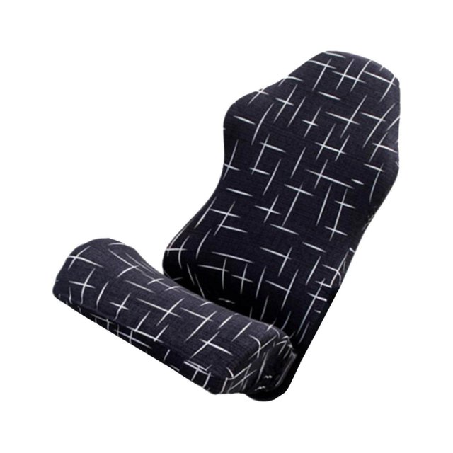 fastboy Swivel Computer Gaming Chair Cover Stretch Armchair Cover Black and White