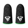 thumbnail image 1 of Clearance! Harpily Finger Cuff Gaming Finger Sleeves Breathable Anti Sweat Touchscreen Mobile Game Finger for Enhanced Precision One Size Green, 1 of 4