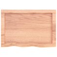 thumbnail image 2 of vidaXL Table Top Light Brown 60x40x(2-4) cm Treated Solid Wood Oak, 2 of 5
