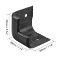 thumbnail image 3 of Unique Bargains Speaker Corner Protectors Cabinet Edge Corner 1.14'' Speaker Stackable Guard Wrap Angle Case Protection 16pcs, 3 of 5