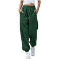 thumbnail image 1 of Timegard Sweatpants for Women Joggers Elastic Waist Drawstring Fall Winter Casual Comfy Pants with Pockets, 1 of 6