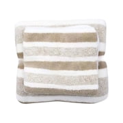 Czzoypi Coral Velvet Towel Set, Striped Thickened Bath Towels, Highly Absorbent Soft Cotton Towel Set for Bathroom Spa Gym Beach