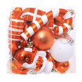 thumbnail image 2 of TopLLC 32 Pcs Christmas Tree Hanging Ornaments Set, Pre-Tied Shatterproof Plastic Assorted Baubles with Rope, Glitter Xmas Tree Decorative Pendants Christmas Decorations for Party Holiday Wedding, 2 of 6