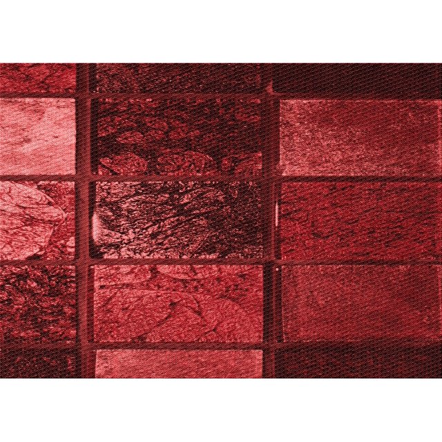 Ahgly Company Tapis Rectangulaire Lavable en Machine Intérieur Transitionnel Rouge Canneberge, 7 Pieds x 9 Pieds