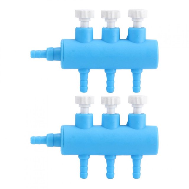 0.16inch Air Outlet Adjustable Air Volume Oxygen Pipe Distributor, Fit Single Hole Air Pump Fish Splitter, For Fish Aquarium