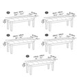 thumbnail image 3 of LLDYYDS Stretch Dining Bench Cover Extra-Long 24-83 Inch, Washable Bench Slipcover Removable Benchs Slipcover Rectangle Seat Protector,71/83in, 3 of 7