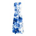 thumbnail image 4 of Ovzne Robes Grande Taille pour Femmes Rondes Robe d'Été Femme Mode Confortable Robe d'Été Imprimée Sans Manches Col en V Robe Maxi Grande Taille Imprimée Liquidation, 4 of 5