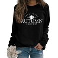 thumbnail image 1 of Hauts pour Femmes Habillés Décontractés Mode 2023 Imprimé Manches Longues Amples Col Rond Chandails à Capuchon Blouse Costumes d'Halloween pour Femmes en Solde, 1 of 5