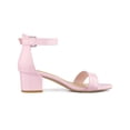 thumbnail image 3 of BLISSFUL STEP Women's Shoes Open Toe Block Heel Ankle Strap Sandals Pink 8.5, 3 of 7