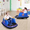 thumbnail image 3 of Gymax 6V Kids Ride On Bumper Car Vehicle 360° Spin Race Toy w/ Remote Control Navy, 3 of 10