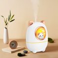 thumbnail image 3 of Birdeem Humidifier Home Fragrance Diffuser Air Bedroom Essential Oil Diffusers Small Essential Oil Diffuser Home Diffuser Home Scent Diffuser Mini Diffuser Abs Household with Lights Office(Cute Cats), 3 of 5