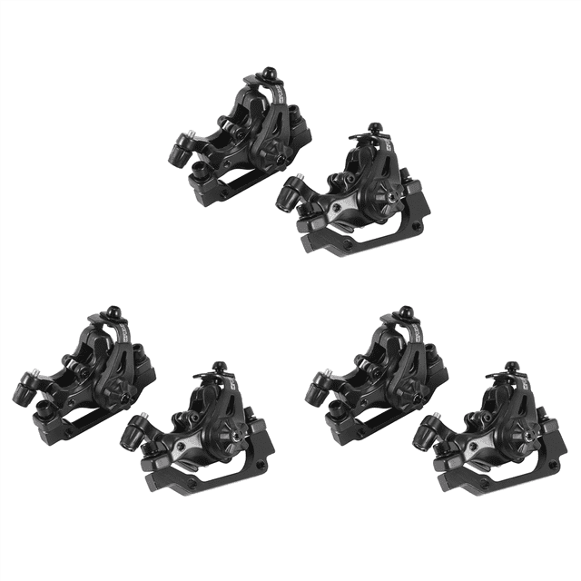 3X Bicycle Front Rear Disc Brake Caliper for XC Mountain Bike Speed Clip Dual Piston Mechanical Disc Brake Set