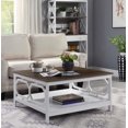 thumbnail image 3 of Pemberly Row Table Basse Carrée 36 Pouces Fini Bois Espresso et Blanc, 3 of 4