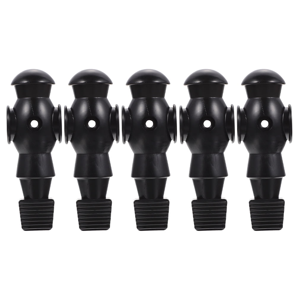 Ensemble de 5 Joueurs de Baby-Foot Professionnels en Résine pour Soccer de Table Hommes Couleur Noire