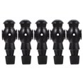 thumbnail image 1 of Ensemble de 5 Joueurs de Baby-Foot Professionnels en Résine pour Soccer de Table Hommes Couleur Noire, 1 of 8