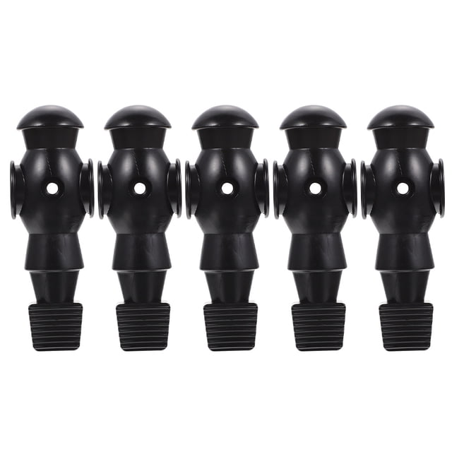 Ensemble de 5 Joueurs de Baby-Foot Professionnels en Résine pour Soccer de Table Hommes Couleur Noire
