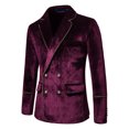 thumbnail image 4 of TIMIFIS Mens Suits 2 Piece Slim Fit Casual One Button Solid Suits for Mens Business Wedding Party Jacket Blazer & Pants SetFall, 4 of 9