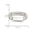 thumbnail image 3 of Ladies Milgrain Wedding Band Ring in Sterling Silver (4mm), 3 of 3