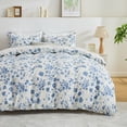 thumbnail image 1 of Hitime Queen Duvet Cover Set, Soft & Breathable Microfiber 3 Pieces Queen Bedding Sets, Pattern Queen Comfy Duvet Cover Set, with Zipper Closure (Queen), 1 of 8