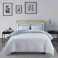 thumbnail image 4 of Madison Park Hayden Reversible Stripe Duvet Cover Mini Set Blue Twin, 4 of 4
