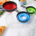 thumbnail image 4 of Oleegame 2PC Retractable Folding Plastic Funnel Large Caliber Wide Mouth Thin Mouth Funnel Kitchen Oil Funnel Three Set Blue, 4 of 4
