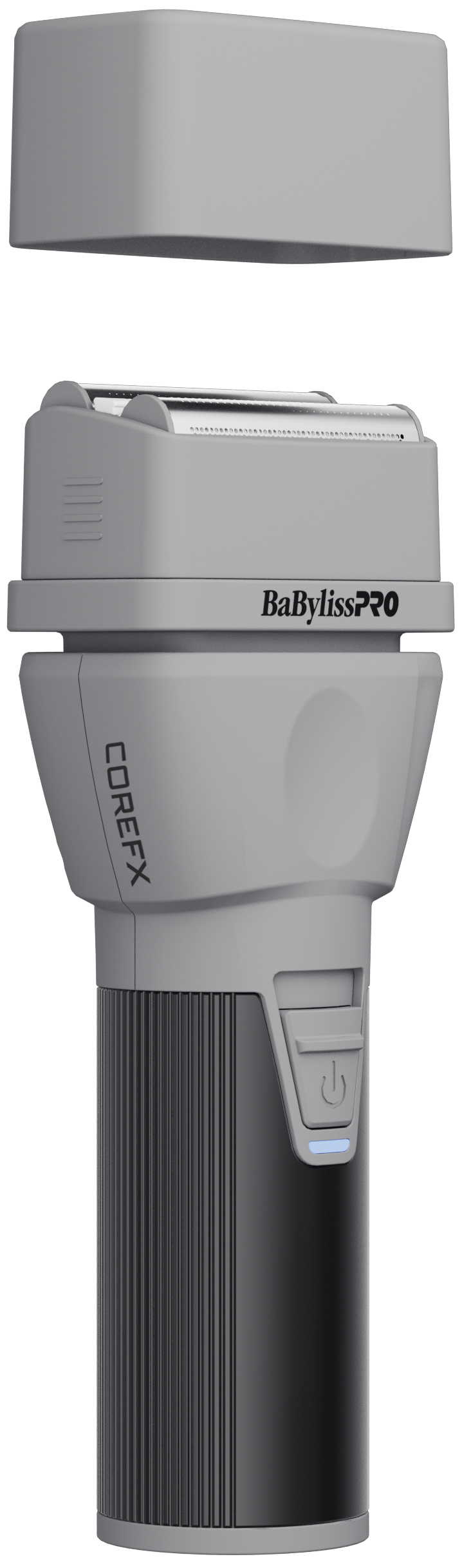 Rasoir double grille BabylissPRO, grilles titane hypoallergéniques, gris/noir, 1 pièce