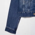 thumbnail image 4 of Ailaofu Veste en Denim Courte Style de Rue pour Femmes à Col, Manches Longues, Manteau Décontracté, 4 of 5