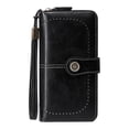 thumbnail image 1 of XZNGL Small Womens Wallets with Credit Card Slots Antimagnetic Wallet Long Zipper Womens Wallet Leather Wallet New Large Capacity Handbag in Europe and America Womens Wallets Large Capacity, 1 of 3
