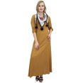 thumbnail image 1 of Bimba Robe Maxi Bohème Brun Pâle pour Femme avec Foulard à Franges Tenue Décontractée-20, 1 of 9