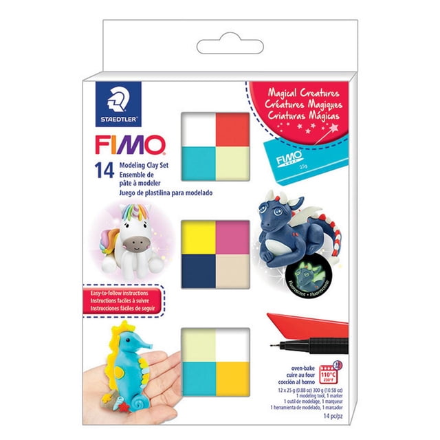 Fimo Pâte Polymère Souple Professionnelle 14/paquet - Créatures Magiques - 8023C14M