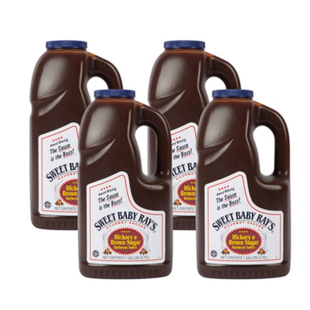 Sweet Baby Ray's Hickory Brown Sugar BBQ Sauce - 1 Gallon Bulk – Premium Sweet Caramelized Brown Sugar & Smoky Hickory Barbecue Sauce, Ultimate High-Volume Foodservice Gallon Jug