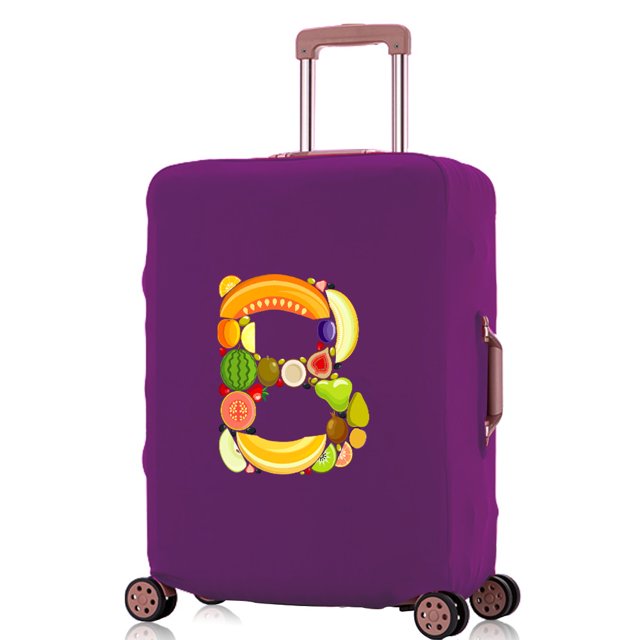 Travel Accessories Luggage Covers Travel Suitcase Cover Protector Reusable Washable 18-32inch Fruit Printed Pattern Series 8fruit B L