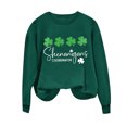 thumbnail image 4 of Chandails de la Saint-Patrick pour Femmes Col Rond Chandail Imprimé à Manches Longues Chandails pour Femmes, 4 of 4