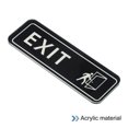 thumbnail image 3 of Unique Bargains EXIT Sign 6'x2' Self Adhesive Door Sticker Mounting Strip Black, 3 of 6