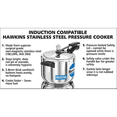 thumbnail image 3 of Hawkins Stainless Steel 5 Litre Pressure Cooker, 3 of 5