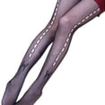 thumbnail image 1 of Bas en Maille à Motif Floral pour Femmes, Dentelle Ajourée, Collants, Collants, Collants, Bas, 1 of 6