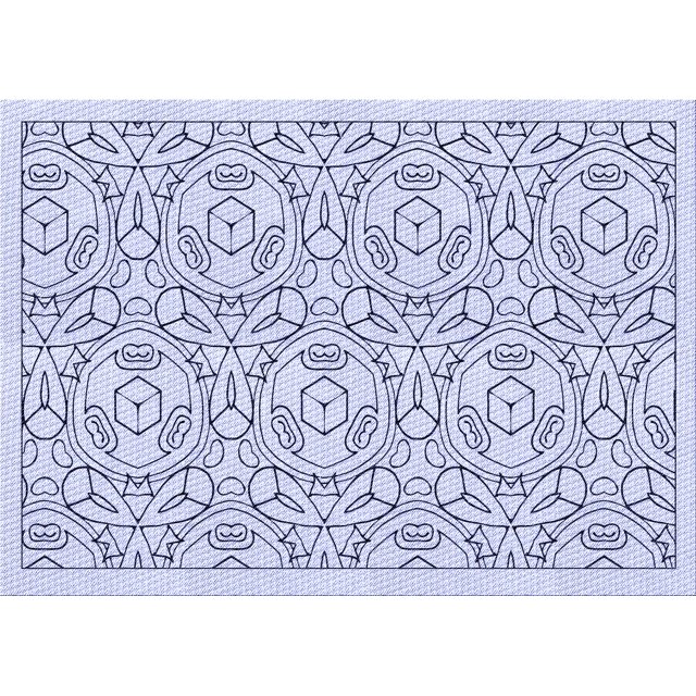 Ahgly Tapis Rectangulaire Lavable en Machine Intérieur Lavande Bleu, 3 Pieds x 5 Pieds