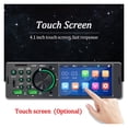 thumbnail image 2 of Car Radio Audio 1 din 4.1" Touch Screen Bluetooth Stereo Mp3/Mp5 Player FM Receiver With Colorful Lights Remote Control ,Easy to Install, 2 of 6