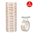 thumbnail image 2 of Graflsoa Ruban Transparent pour Déchirures à la Main 1,8 cm pour Bureau et École, Longueur 20 A, 8 Rouleaux, Matériau BOPP Durable, Facile à Transporter et à Ranger, 2 of 7