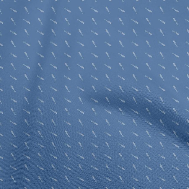 oneOone Polyester Spandex Medium Blue Fabric Retro Tools Sewing Craft Projects Fabric Prints By Yard 56 Inch Wide