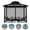 black, variant on YOPTOP Gazebo Universal Replacement Mosquito Netting - Outdoor Gazebo Canopy 4-Panel Screen Walls with Zipper for 10‘ x 10‘ Gazebo (Mosquito Net Only),black,10`x10`