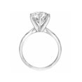thumbnail image 3 of Bague de Fiançailles Solitaire en Diamant Rond 3 Ct en Or Blanc 14 K, 3 of 3