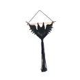 thumbnail image 3 of Macrame Wall Hanging Tapestry Halloween Pattern Handmade for Farmhouse Black 30x50cm, 3 of 9