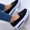 thumbnail image 3 of Espadrilles à Plateforme Compensée pour Femme, à Lacets, à Enfiler, Plates, pour Usage Quotidien Décontracté, 3 of 6