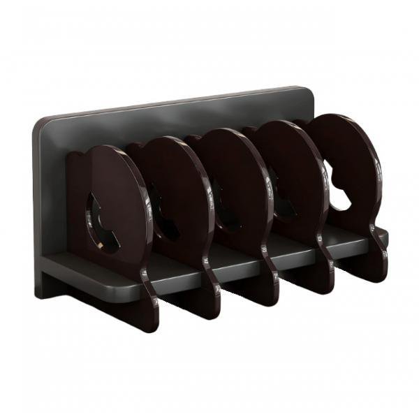 Luzkey Acrylic CD Holder Album Organizer Multifunctional Bin Holder, Stand CD Storage Rack DVD Storage Case for Shelf Hotel Tabletop black and dark red