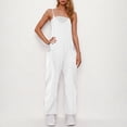 thumbnail image 1 of Horkkom Jumpsuits for Women Summer Sleeveless Spaghetti Strap Rompers Casual Loose Jumpsuits with Pockets, 1 of 7