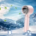 thumbnail image 4 of Portable USB Rechargeable Fan with Colourful Lights, Multi-Stall Airflow Misting Cooler for Home, Office, and Travel, Compact Plastic Design, 16.9 x 5.9 cm, 4 of 6