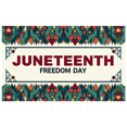 thumbnail image 1 of Colorful Design Juneteenth Celebration Banner Ethnic Pattern Freedom Day Banner Durable Polyester Juneteenth Decor for National Holiday African American Celebration Indoor Outdoor Decoration, 1 of 3